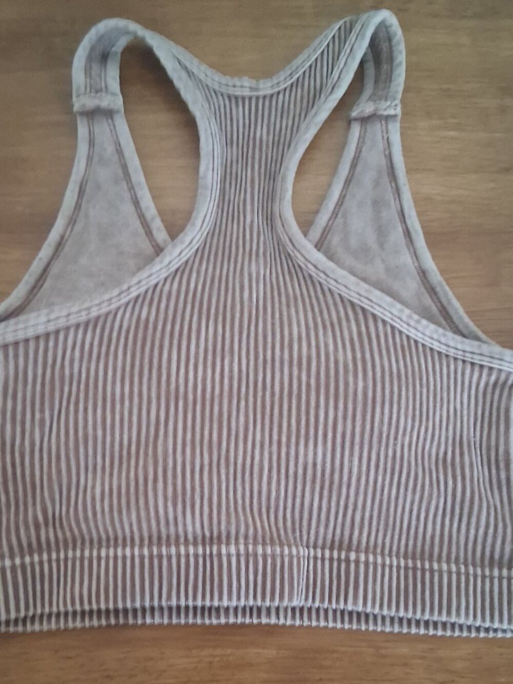 Zenana Ribbed Racerback Sports Bra Bundle | 2 Pack | L/XL | Removable Pads - Picture 10 of 13